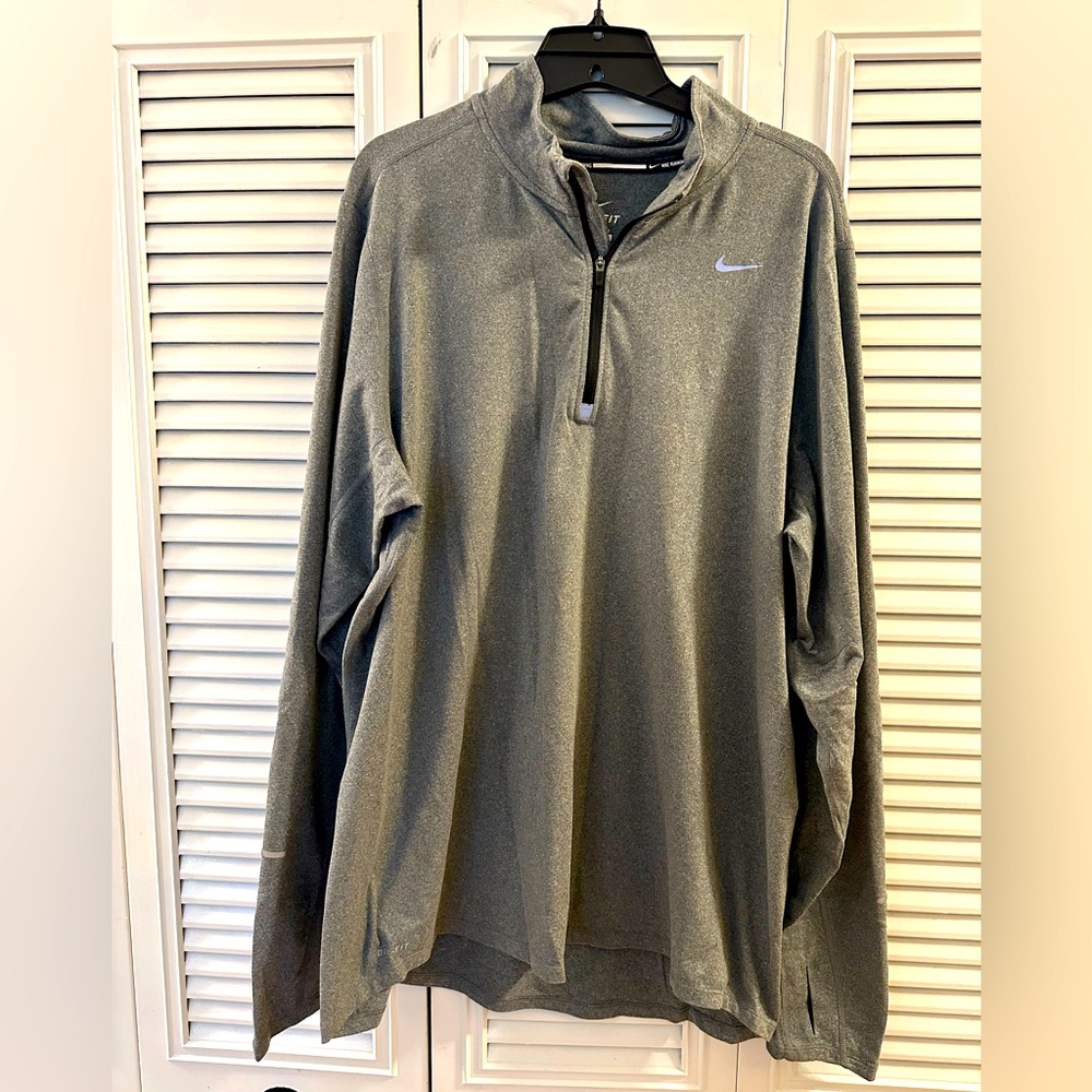 Nike Gray Quarter-Zip Pullover
